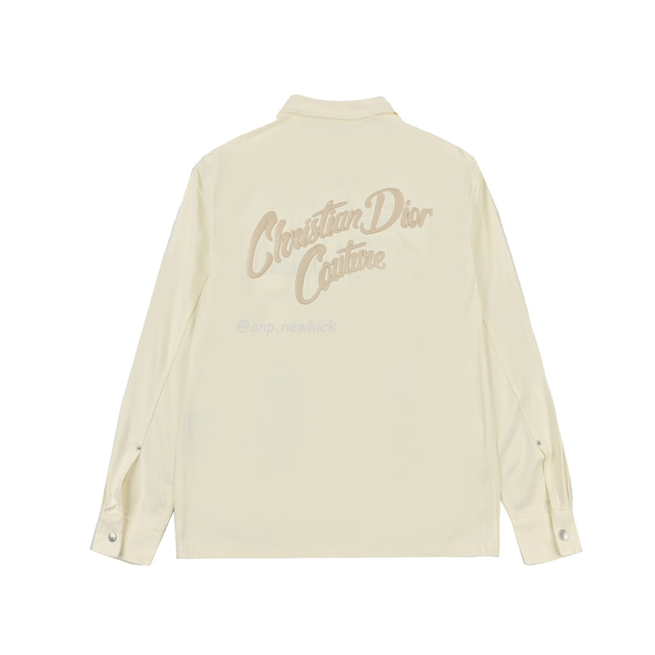 Dior 24ss Off White Cotton Denim Shirt (2) - www.newkick.vip